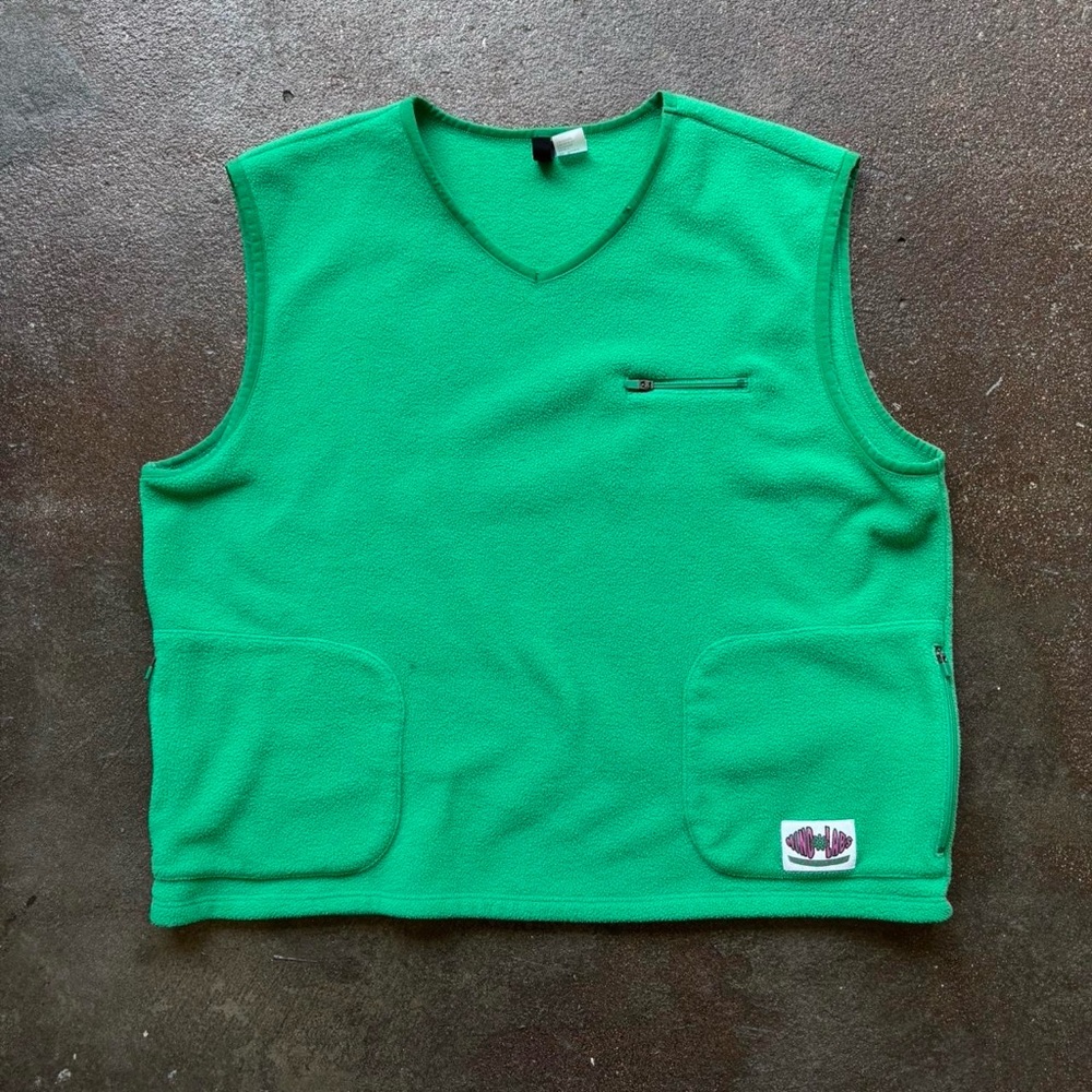 H&M Vibrant Green Fleece Vest